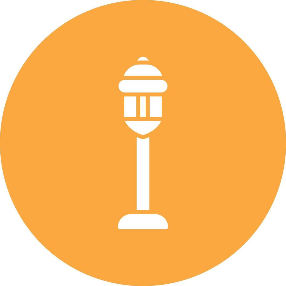 Street Light Glyph Multi Circle Icon vector