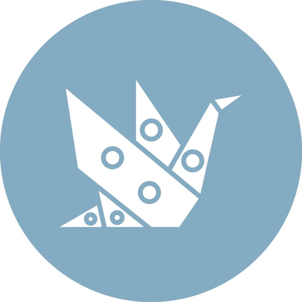 Origami Glyph Multi Circle Icon vector