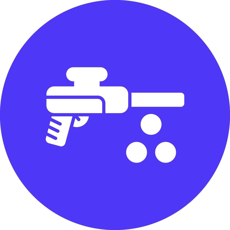 Paintbal Glyph Multi Circle Icon vector