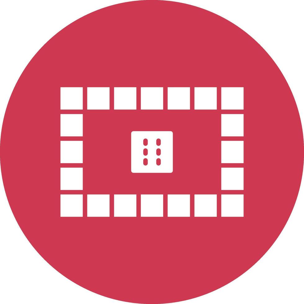 Board Games Glyph Multi Circle Icon vector