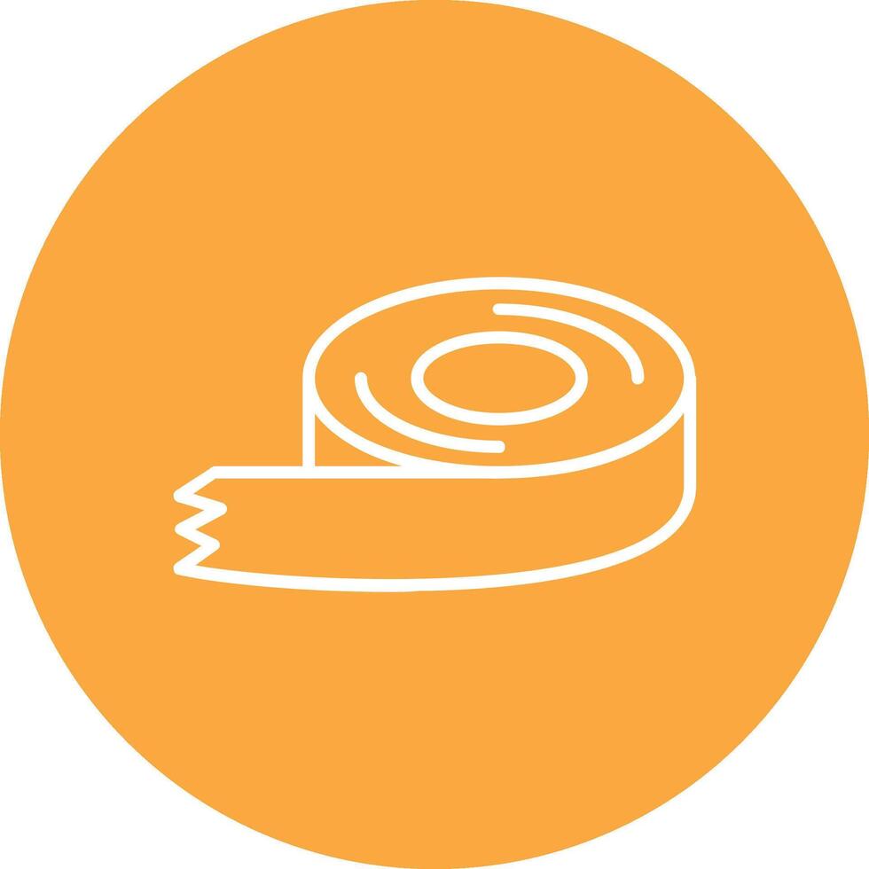 Tape Line Multi Circle Icon vector