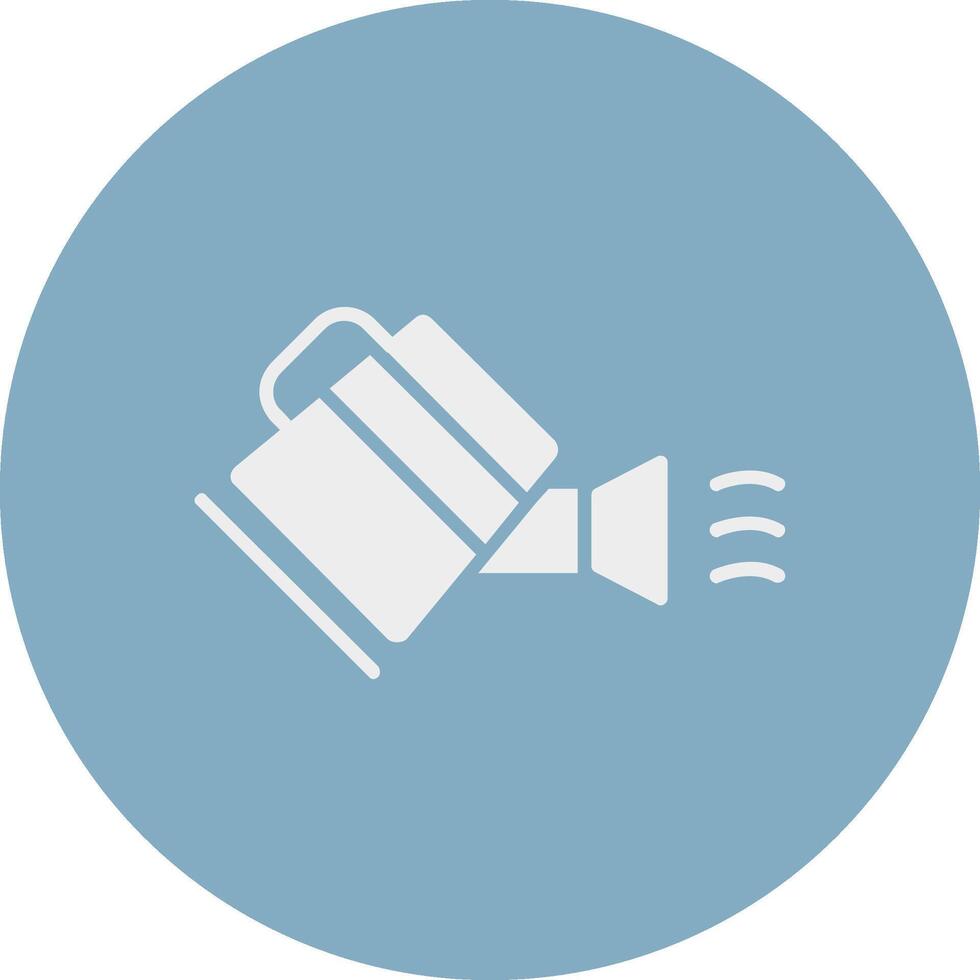 Water Can Glyph Multi Circle Icon vector