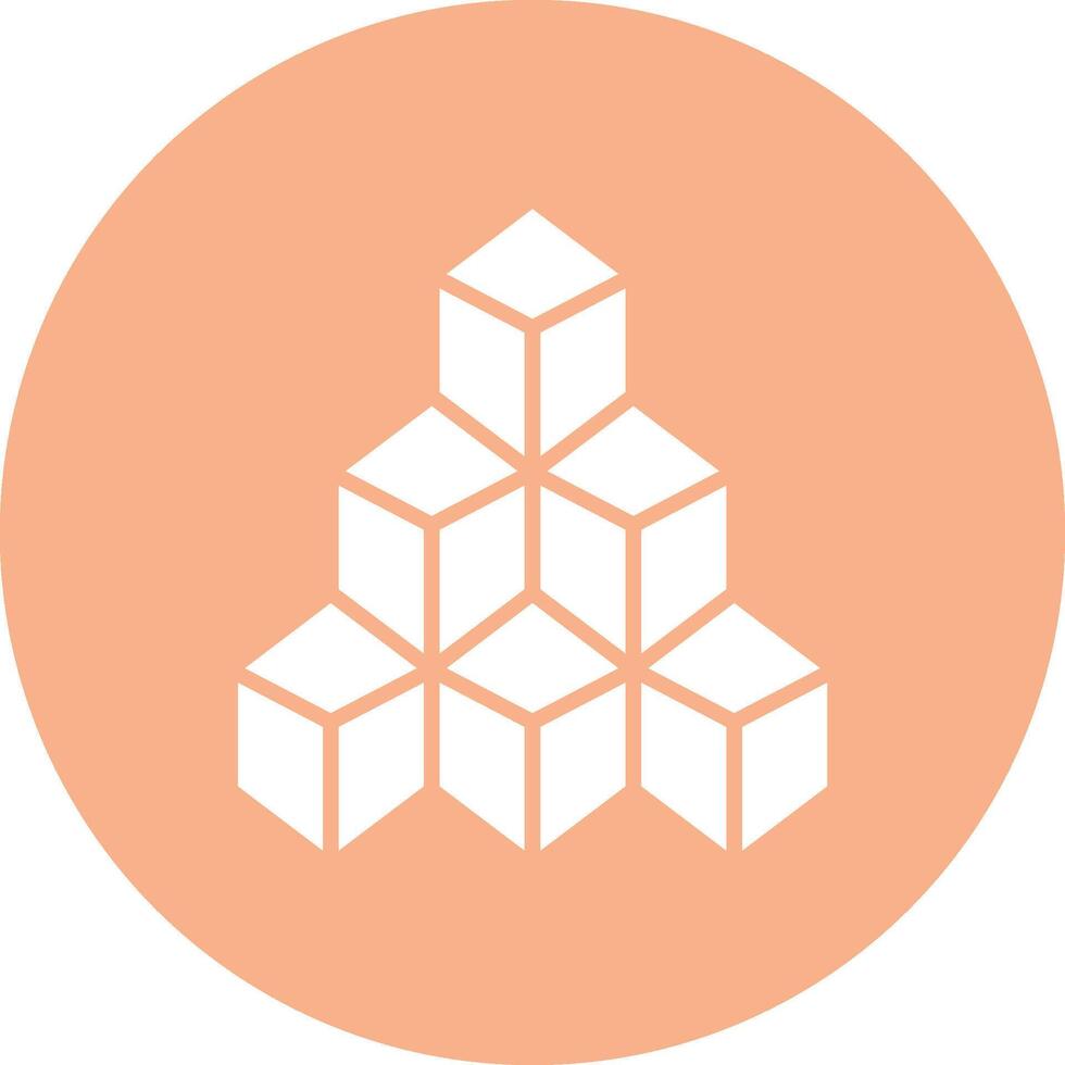 Blocks Glyph Multi Circle Icon vector