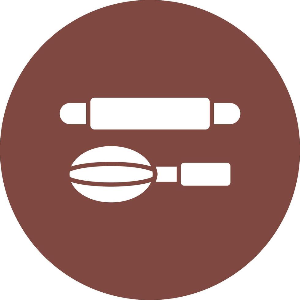 Baking Glyph Multi Circle Icon vector