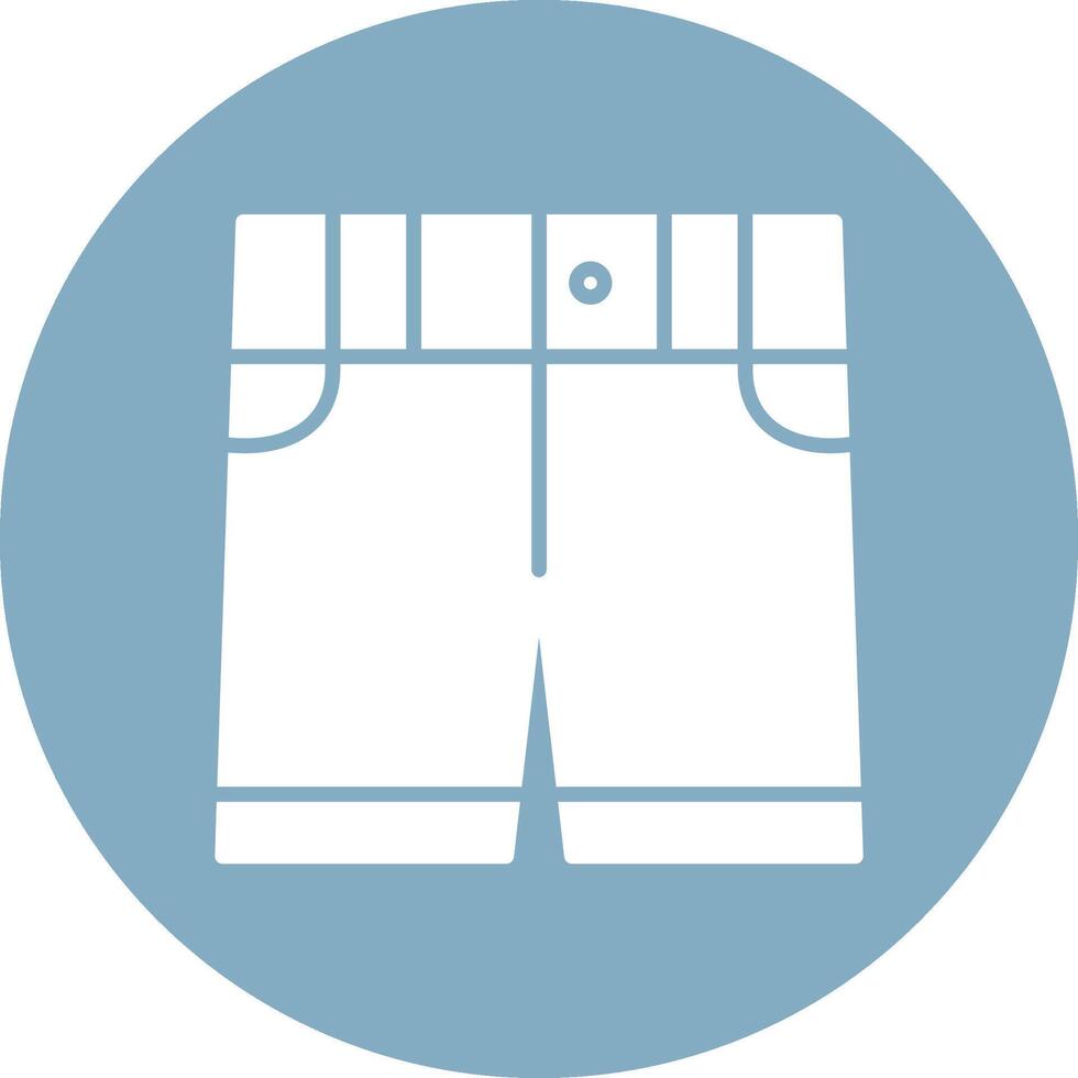 Shorts Glyph Multi Circle Icon vector