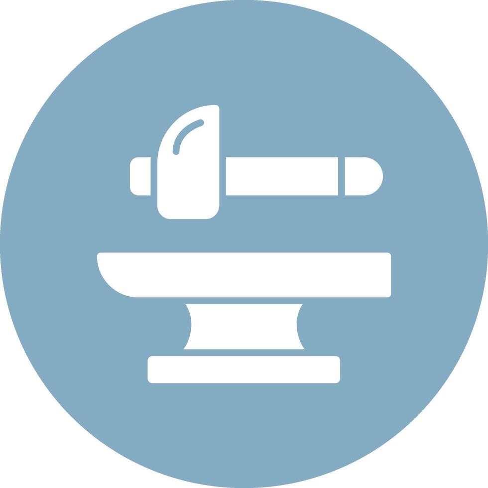 Blacksmith Glyph Multi Circle Icon vector