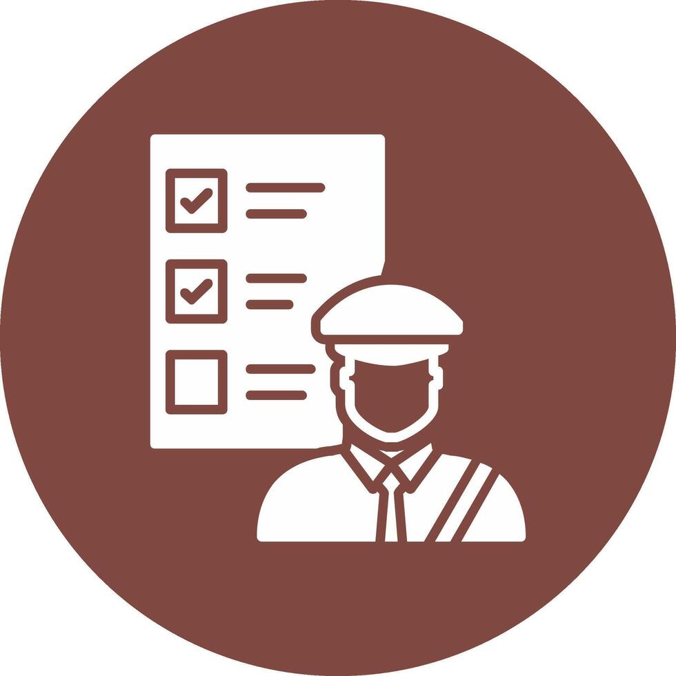 Customs Clearance Glyph Multi Circle Icon vector
