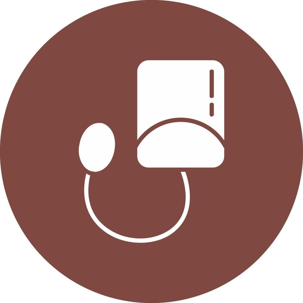 Blood Pressure Kit Glyph Multi Circle Icon vector