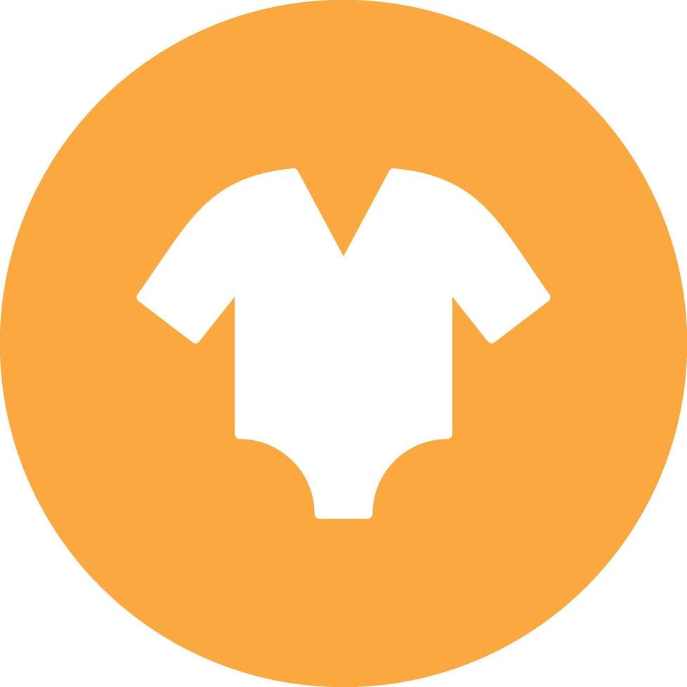 Bodysuit Glyph Multi Circle Icon vector