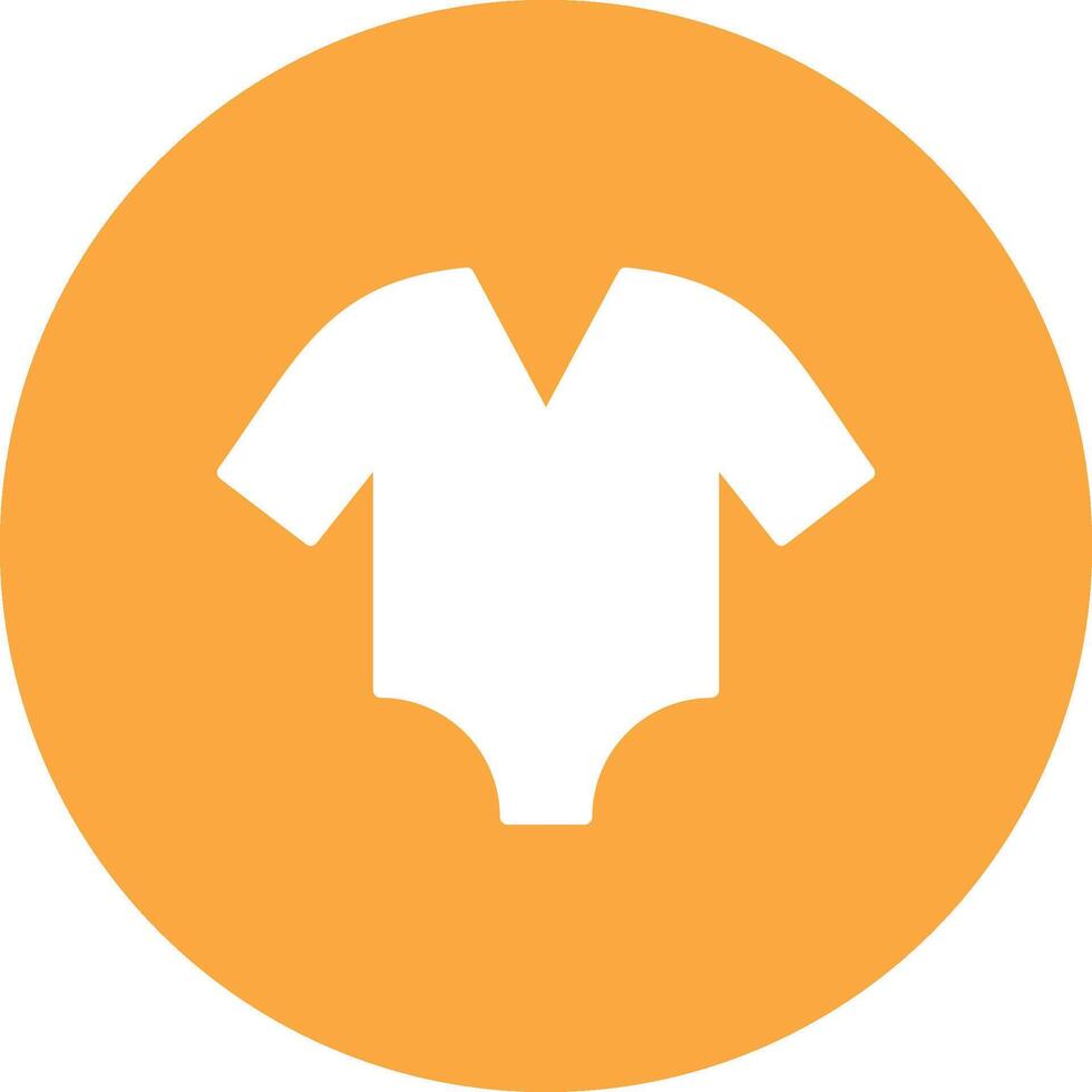 Bodysuit Glyph Multi Circle Icon vector