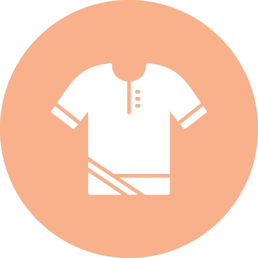 polo camisa glifo multi circulo icono vector