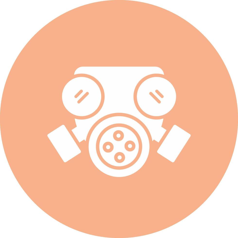 Mask Glyph Multi Circle Icon vector
