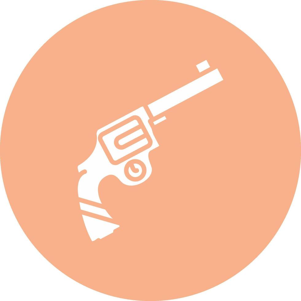 Gun Glyph Multi Circle Icon vector