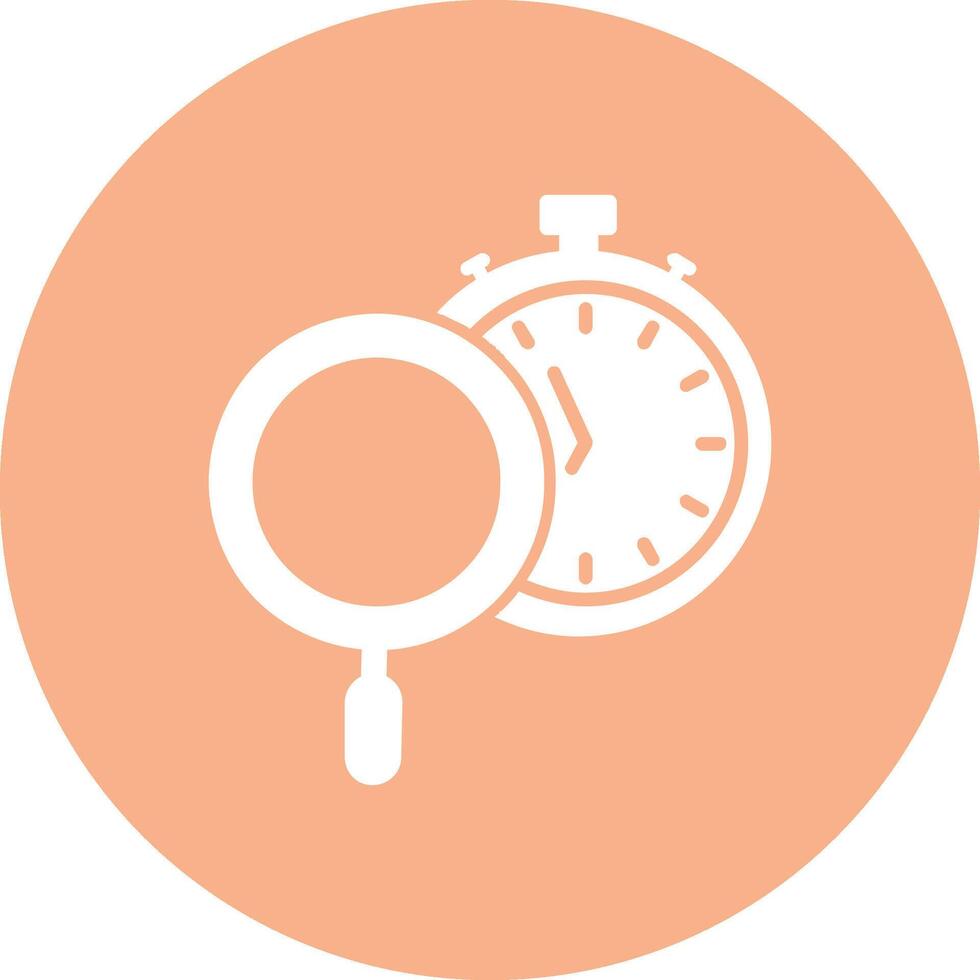 Time Tracking Glyph Multi Circle Icon vector