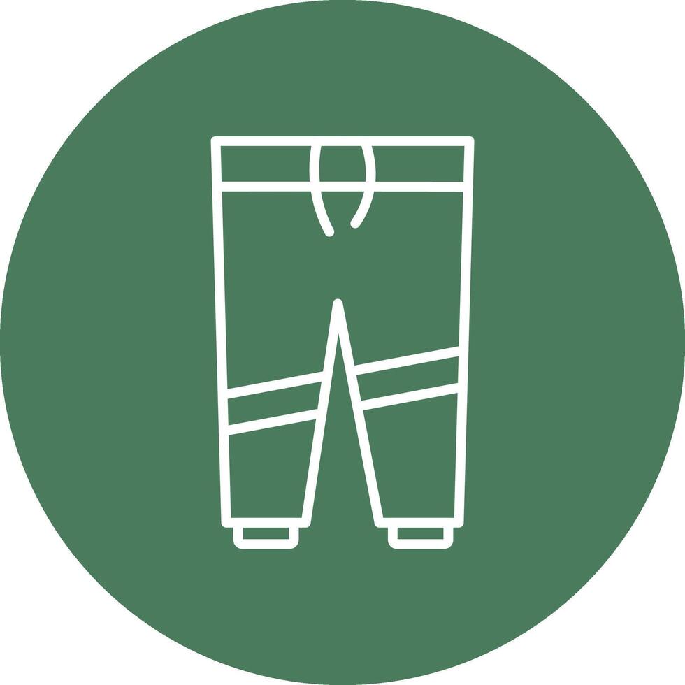 pantalones línea multi circulo icono vector