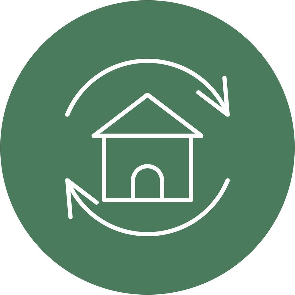 Renovation Line Multi Circle Icon vector