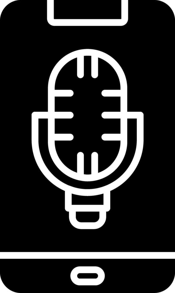 Phone Glyph Icon vector