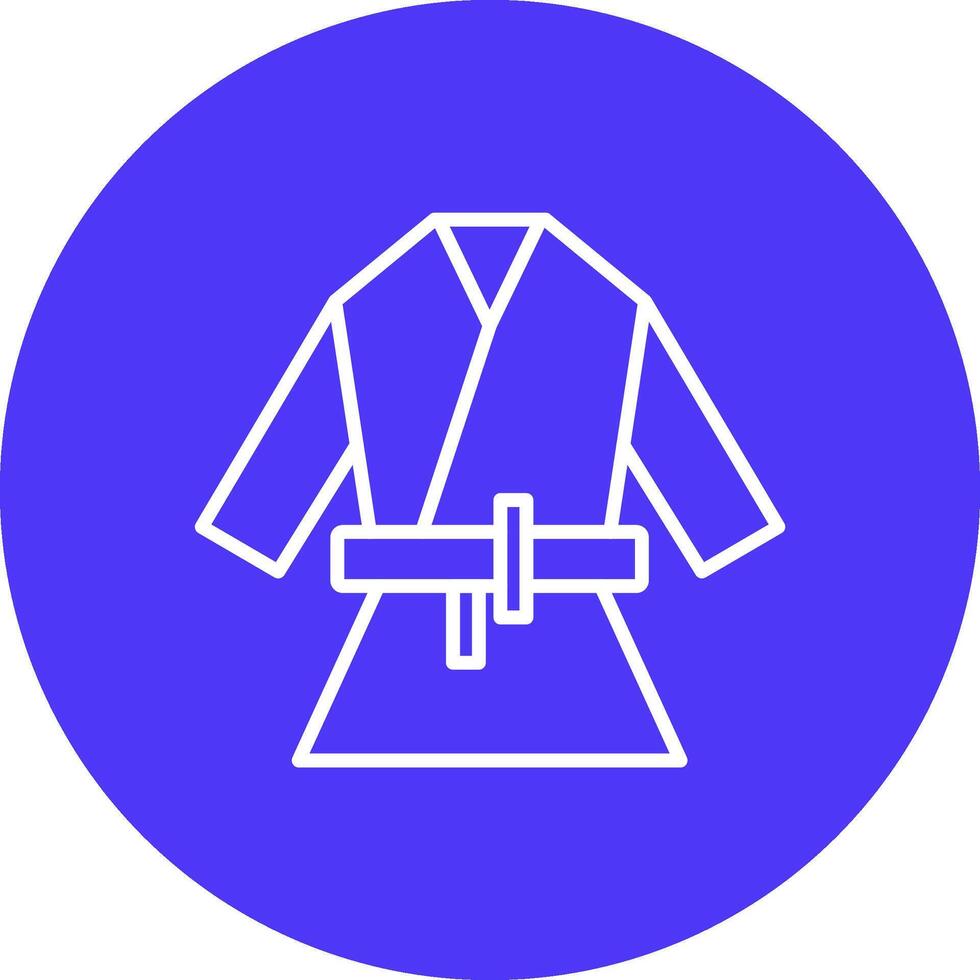 Kimono Line Multi Circle Icon vector