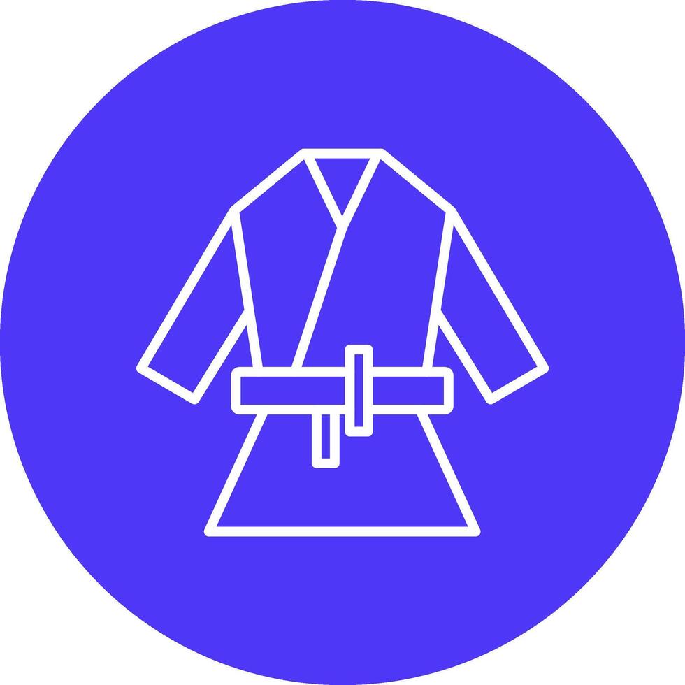 Kimono Line Multi Circle Icon vector