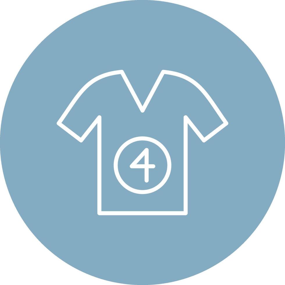 Shirt Line Multi Circle Icon vector