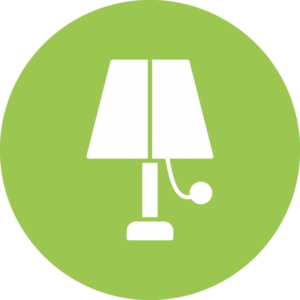 Lamp Glyph Multi Circle Icon vector