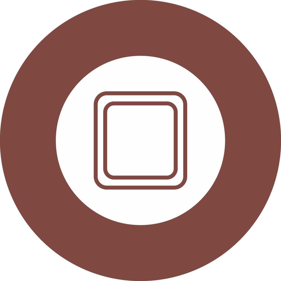 Stop Button Glyph Multi Circle Icon vector