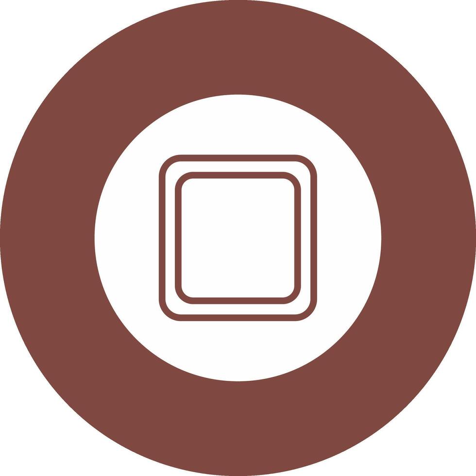 Stop Button Glyph Multi Circle Icon vector