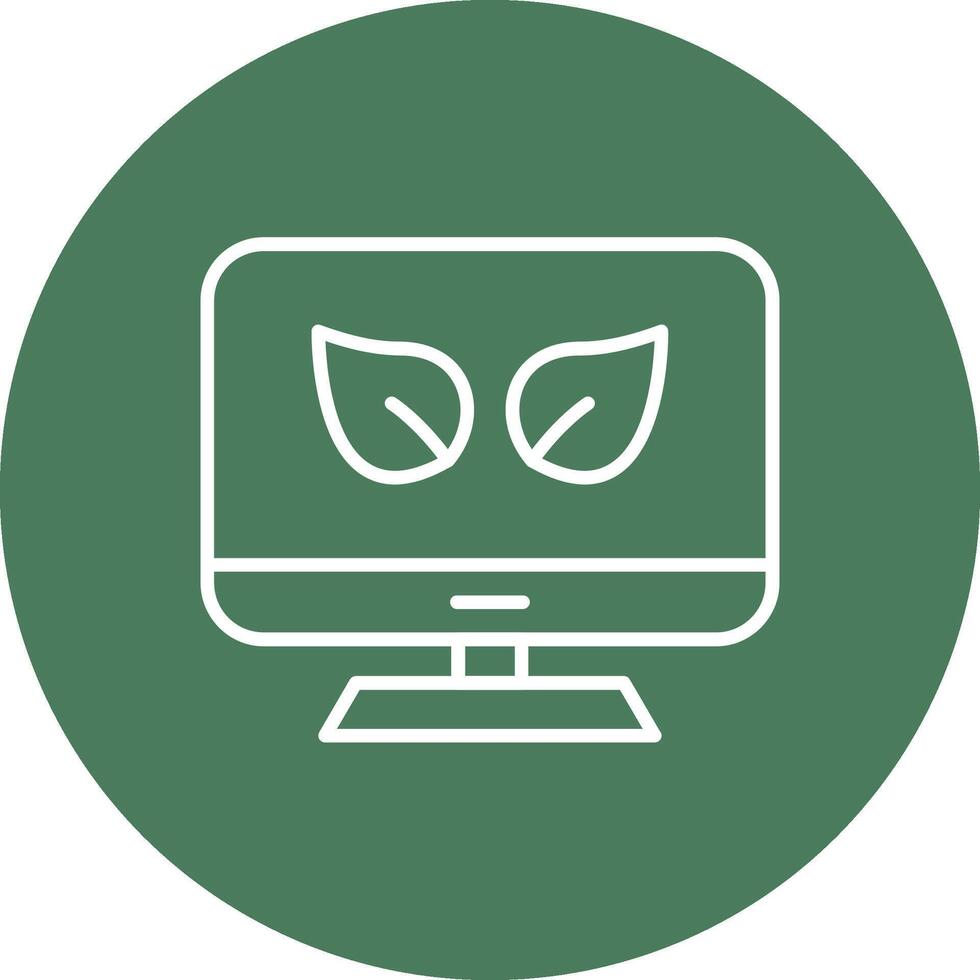 Eco Line Multi Circle Icon vector