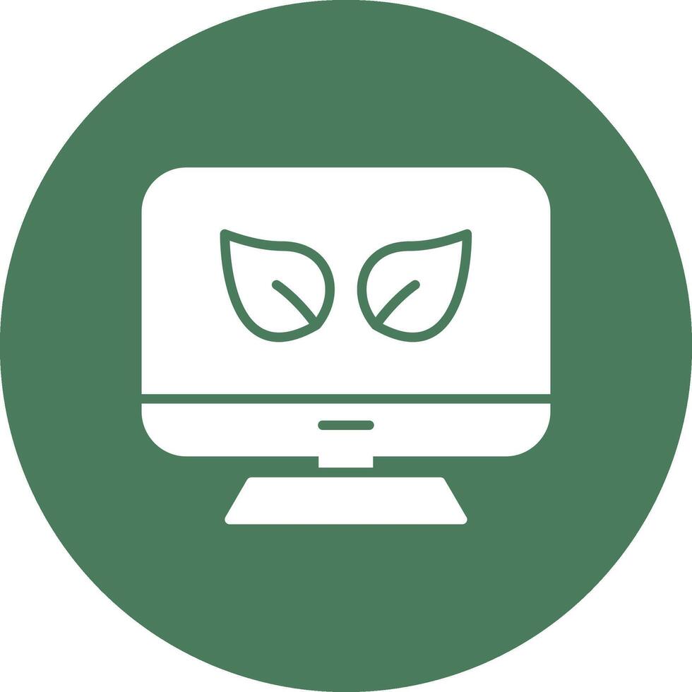 Eco Glyph Multi Circle Icon vector