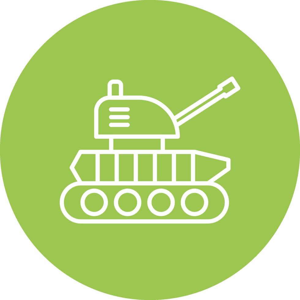 Tank Line Multi Circle Icon vector