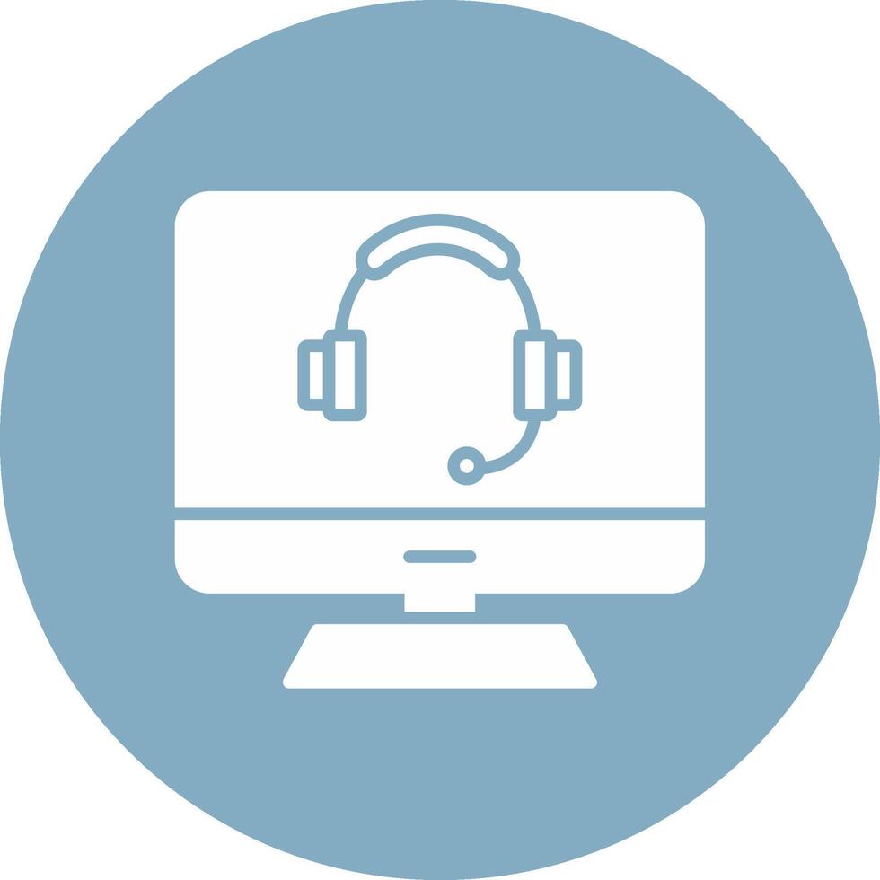 Computer Glyph Multi Circle Icon vector