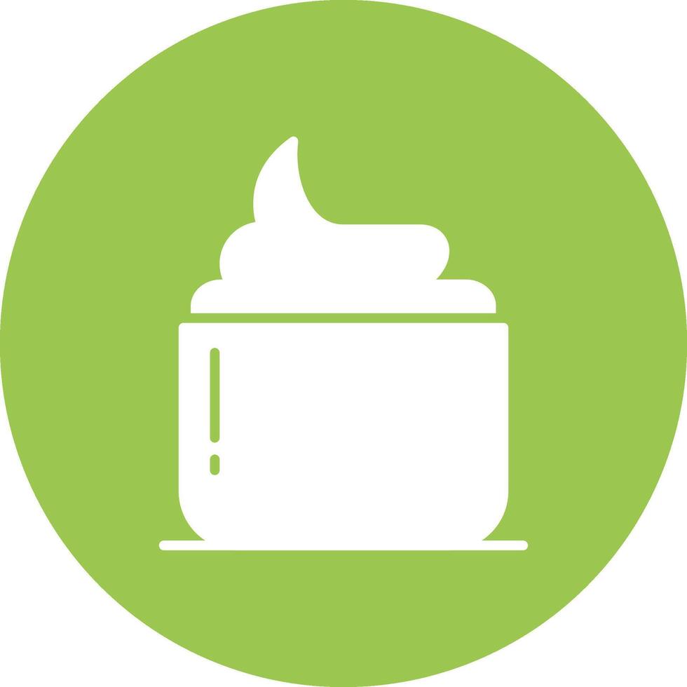 Hair Mask Glyph Multi Circle Icon vector