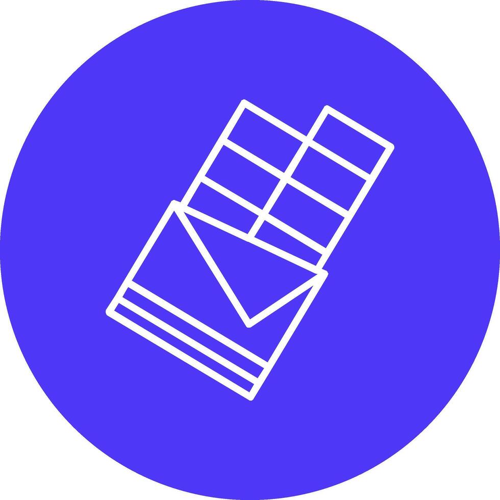 Chocolate Line Multi Circle Icon vector