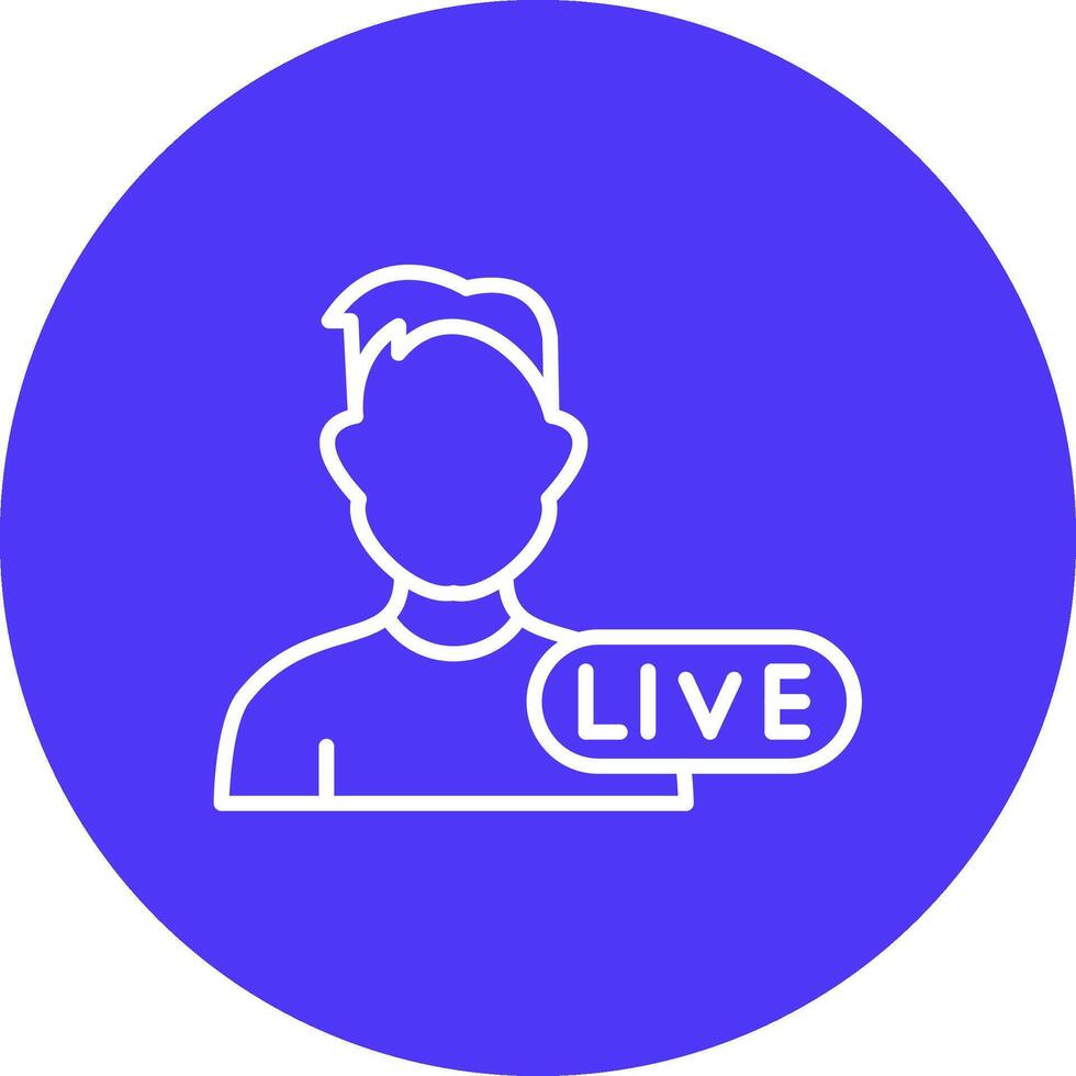 Man Line Multi Circle Icon vector