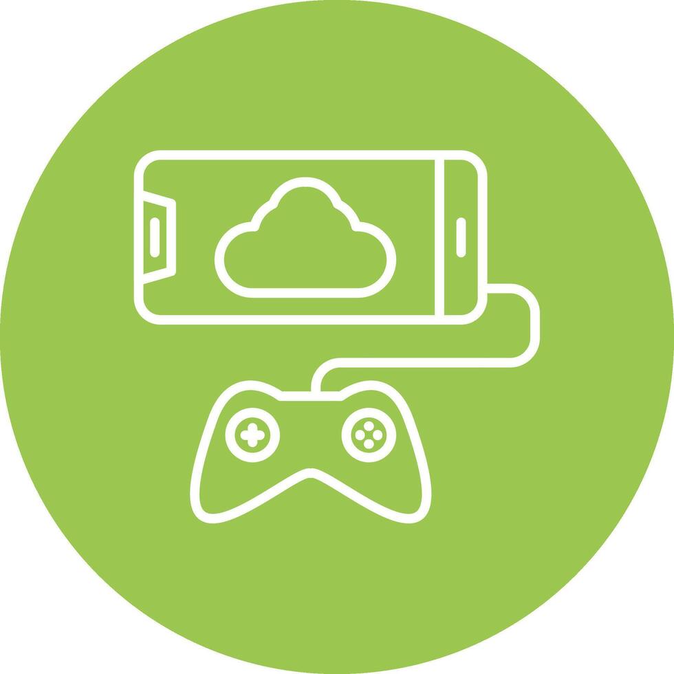 Phone Line Multi Circle Icon vector