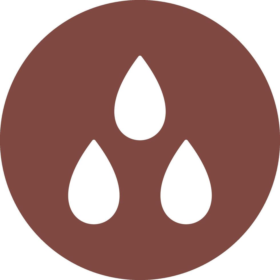 Water Drop Glyph Multi Circle Icon vector