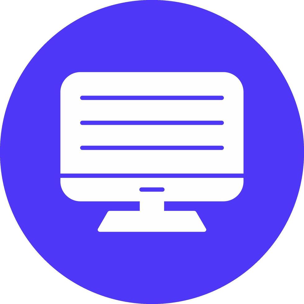 Computer Glyph Multi Circle Icon vector