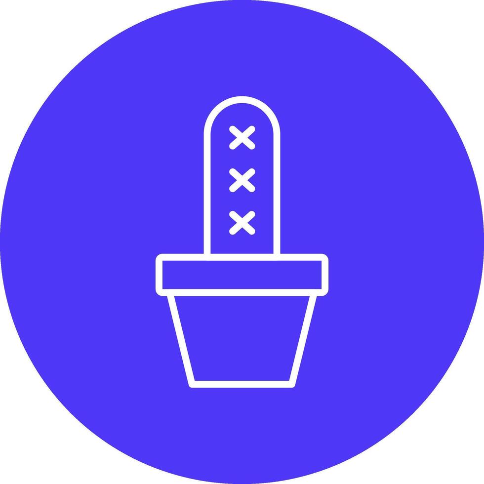 Cactus Line Multi Circle Icon vector