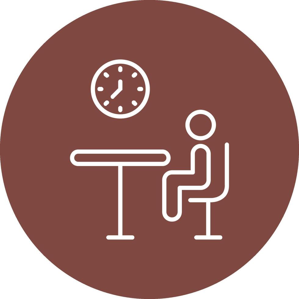 Nuclear Line Multi Circle Icon vector