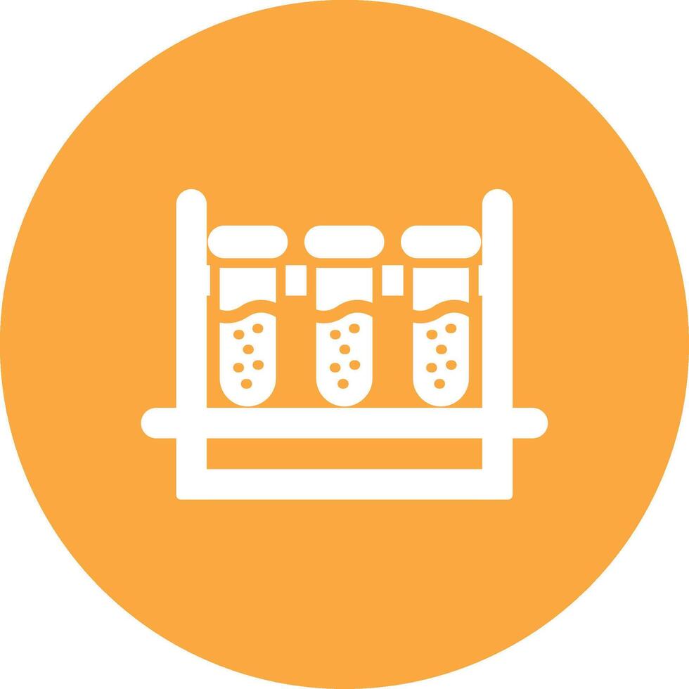Test Tubes Glyph Multi Circle Icon vector