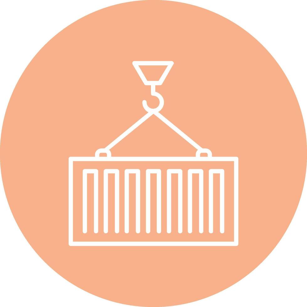 Container Loading Line Multi Circle Icon vector