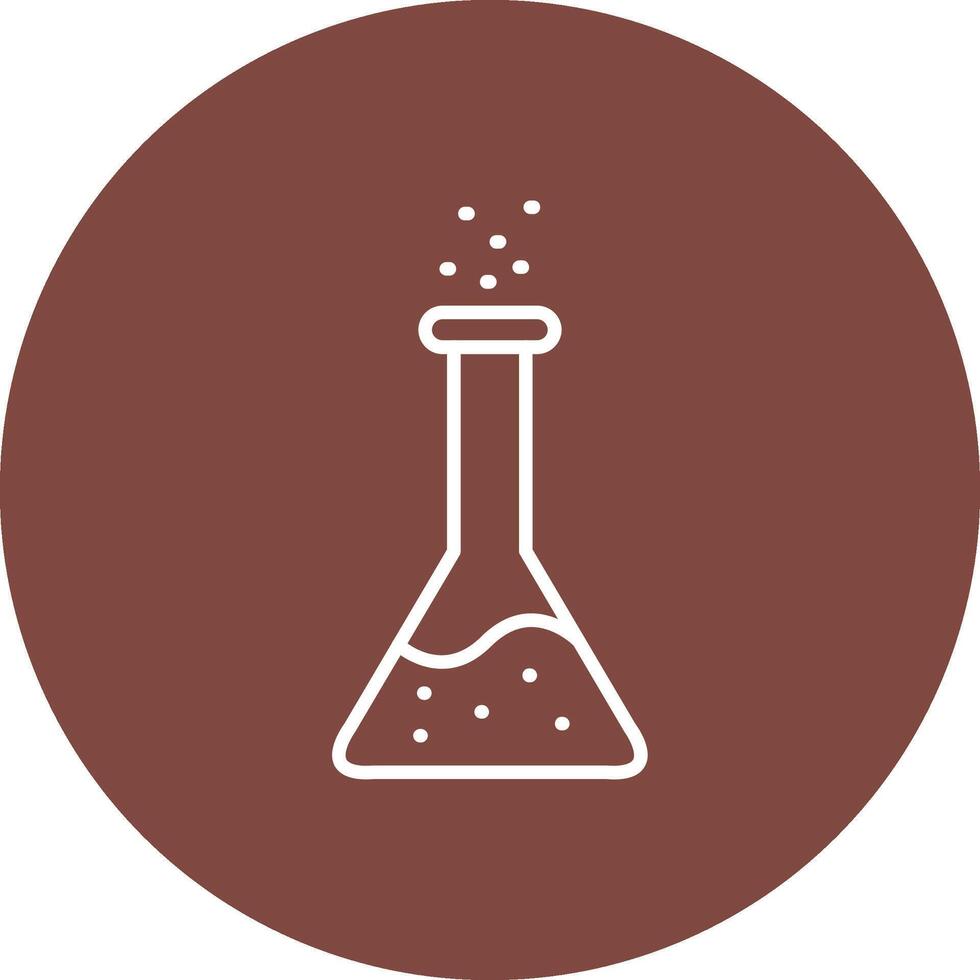 Flask Line Multi Circle Icon vector
