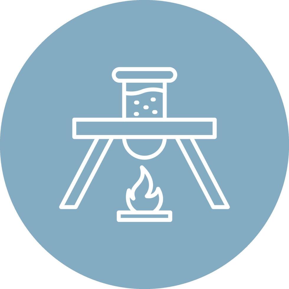 Flask Line Multi Circle Icon vector
