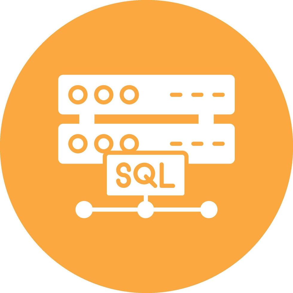 Sql Glyph Multi Circle Icon vector