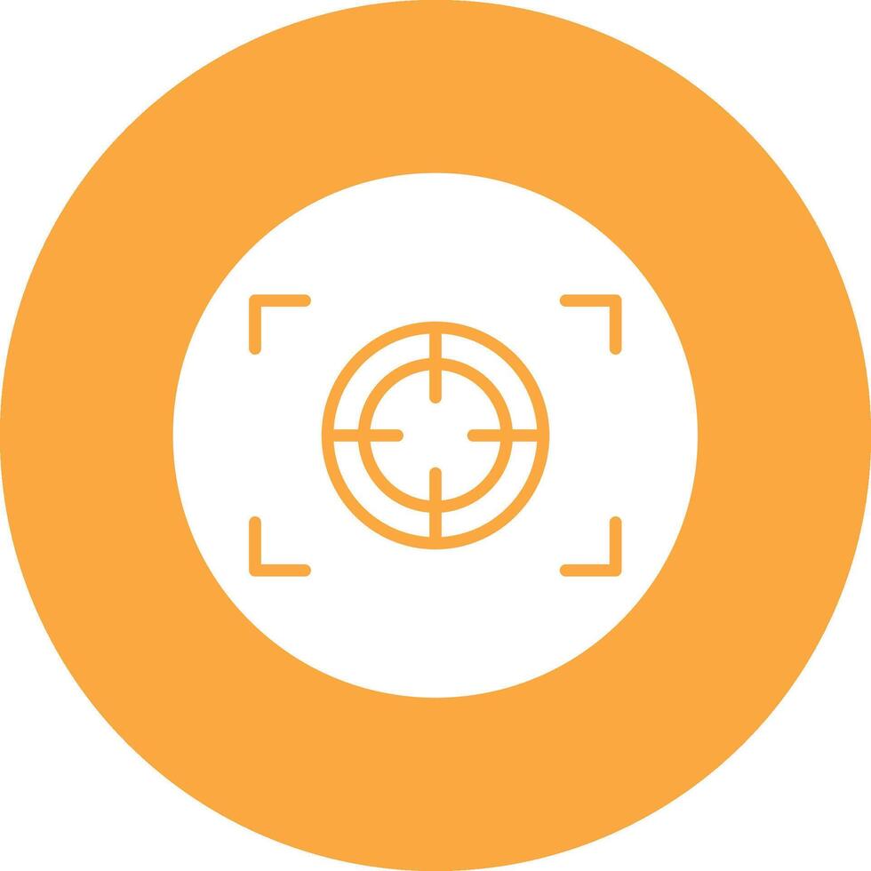 Focus Glyph Multi Circle Icon vector