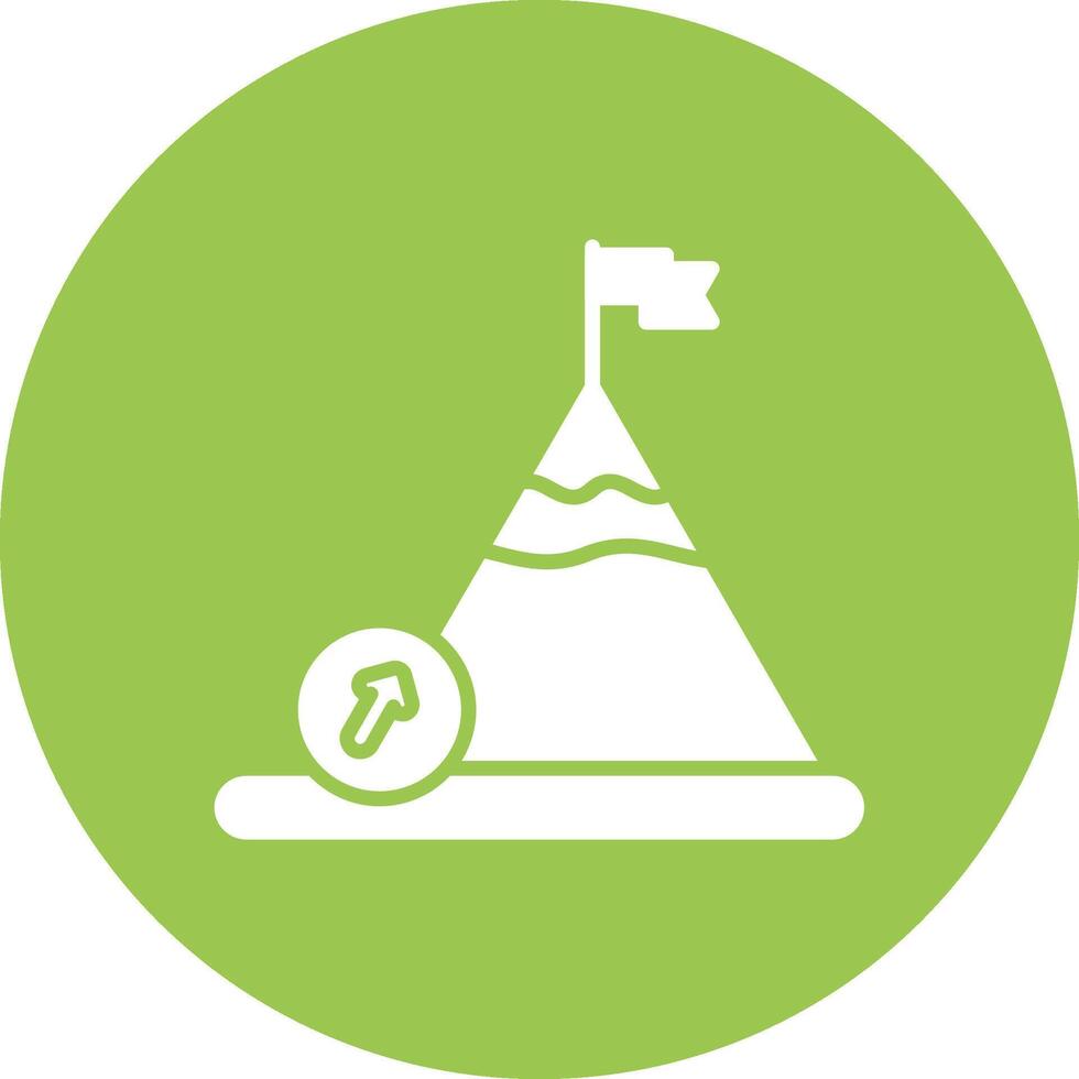 Boulder Glyph Multi Circle Icon vector