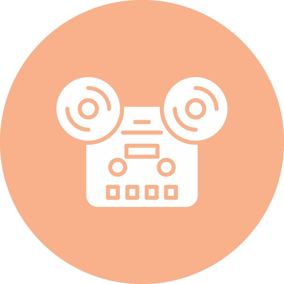 Tape Glyph Multi Circle Icon vector