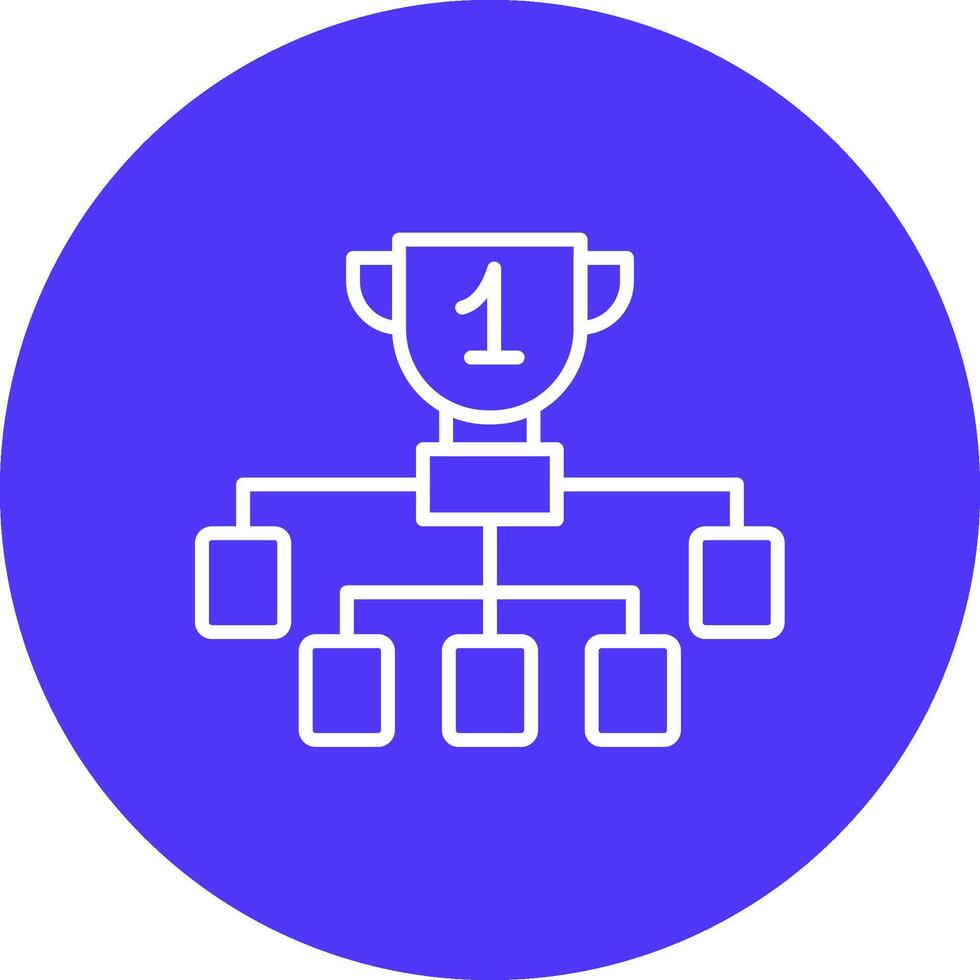 League Line Multi Circle Icon vector