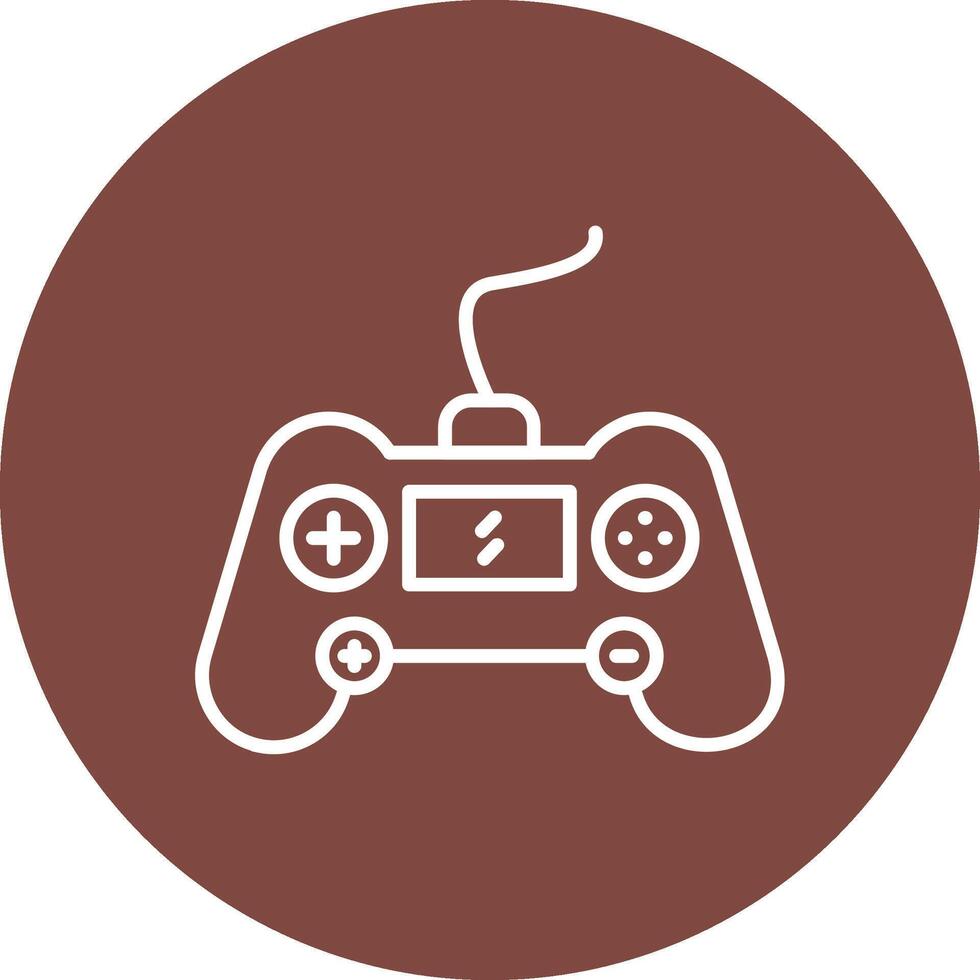 Gaming Console Line Multi Circle Icon vector