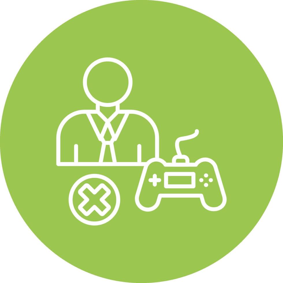 Banned Line Multi Circle Icon vector